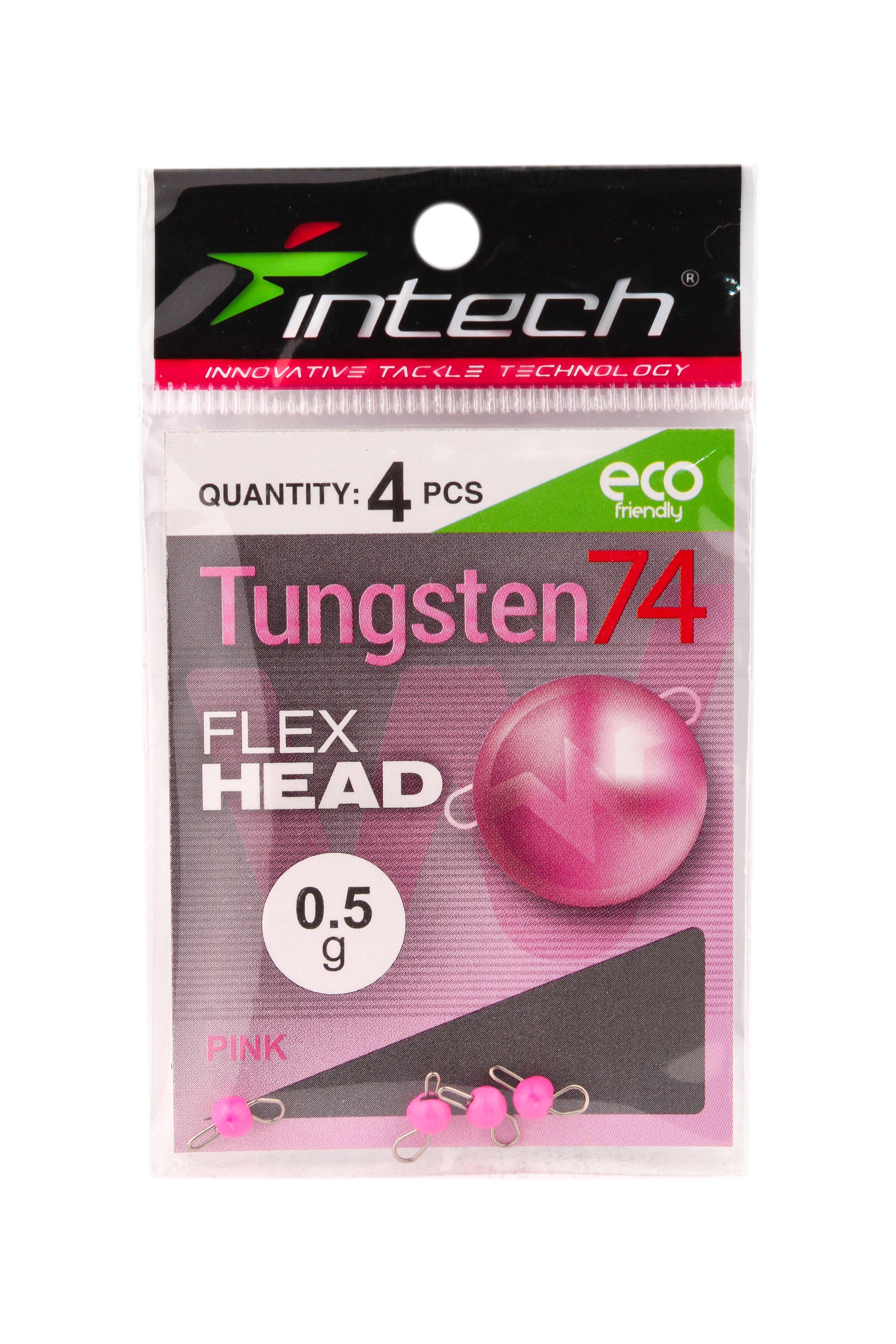 Груз Intech Tungsten 74 gloss pink 0,5гр 4шт - фото 1