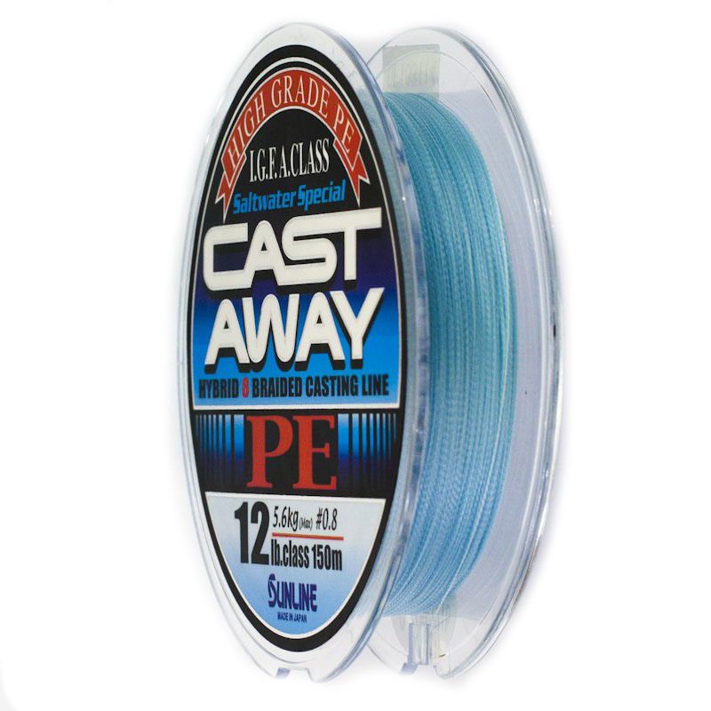 Шнур Sunline Cast Away PE HG 150м 0,8/0,148мм 12lbs 5,6кг - фото 1