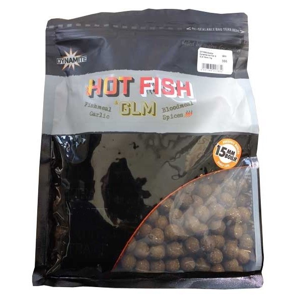 Бойлы Dynamite Baits Hot fish&GLM 15мм 1кг - фото 1