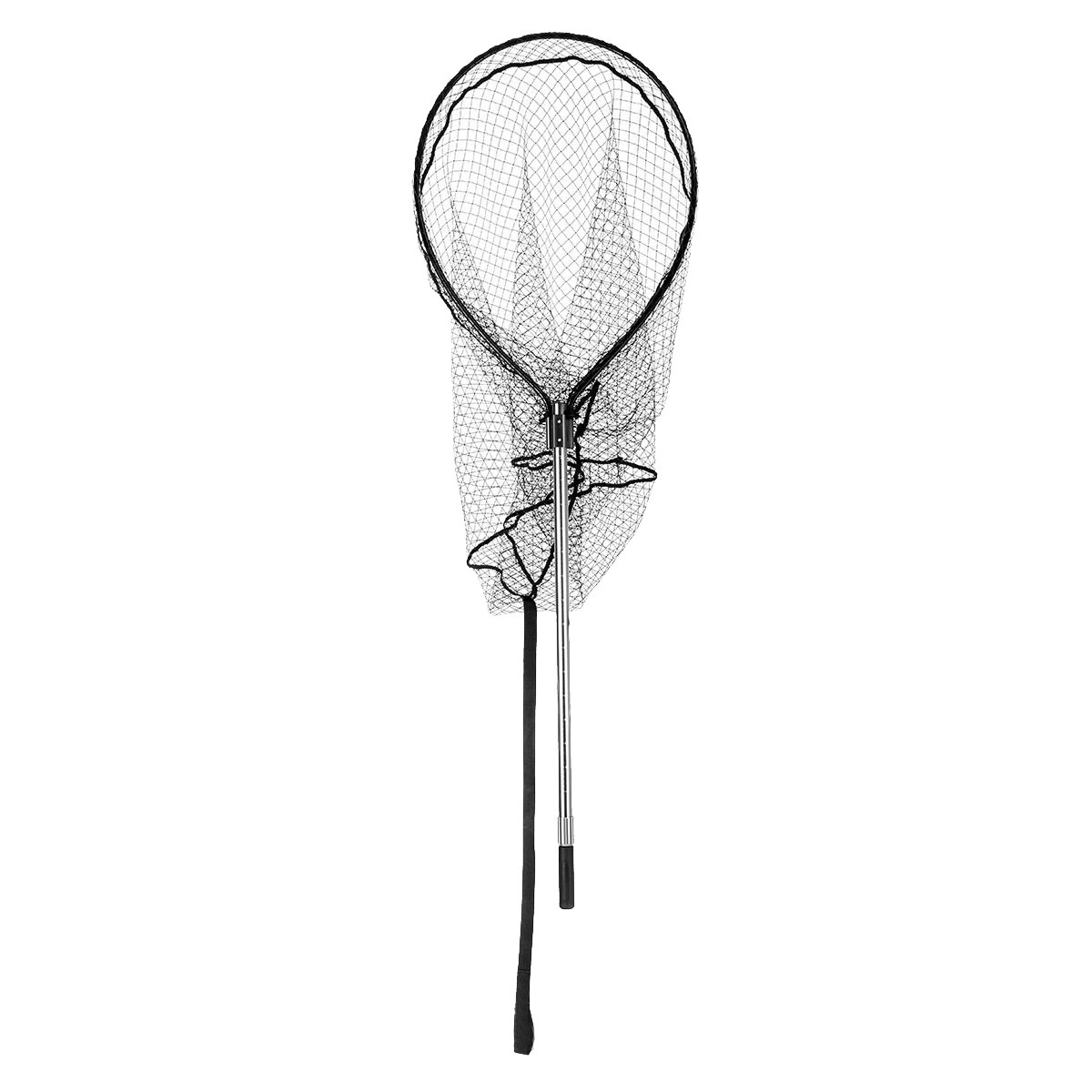 Подсачек Nisus pro телескопический складной 80x60см 230см прорезиненный - фото 1