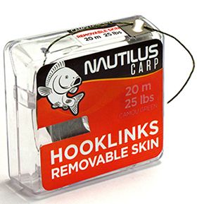 Поводковый материал Nautilus Removable skin 20м 15Ib camou green - фото 1