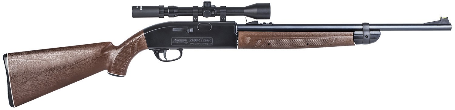 Винтовка Crosman 2100B помпа прицел 3-7*28 пластик 4,5мм - фото 1