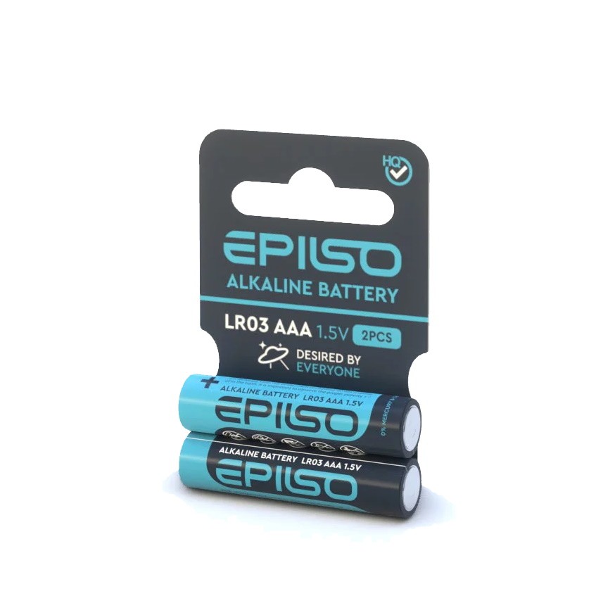Элементы питания Epilso LR03/AAA 2 Shrink Card 1,5V уп.2шт - фото 1