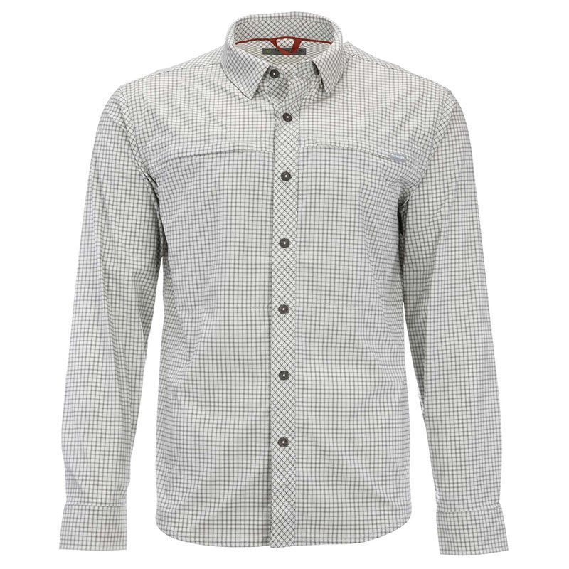 Рубашка Simms BugStopper LS Shirt Sterling Morada Plaid XLEU - фото 1