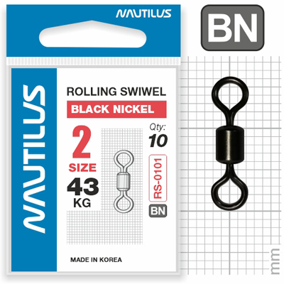 Вертлюг Nautilus Rolling Swivel 0101 №2 43кг - фото 1