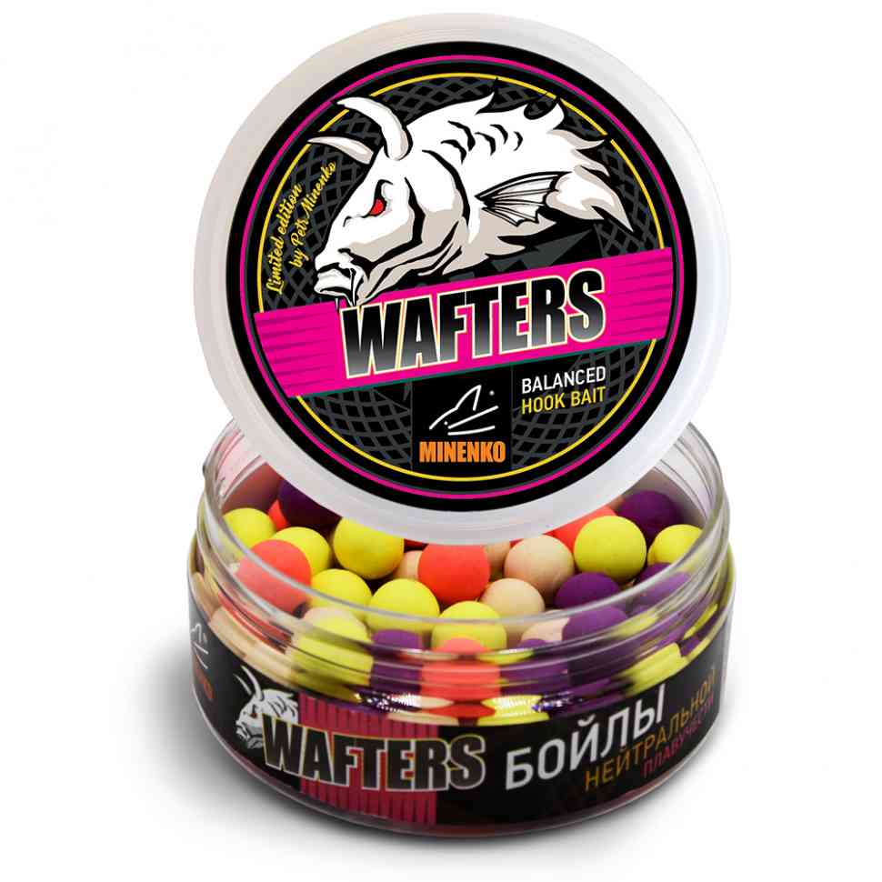 Бойлы MINENKO Wafters Color Mixed aroma free 12мм - фото 1