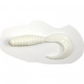 Приманка Manns твистер Hard nose curl tail grub 3" white 1/25 - фото 1