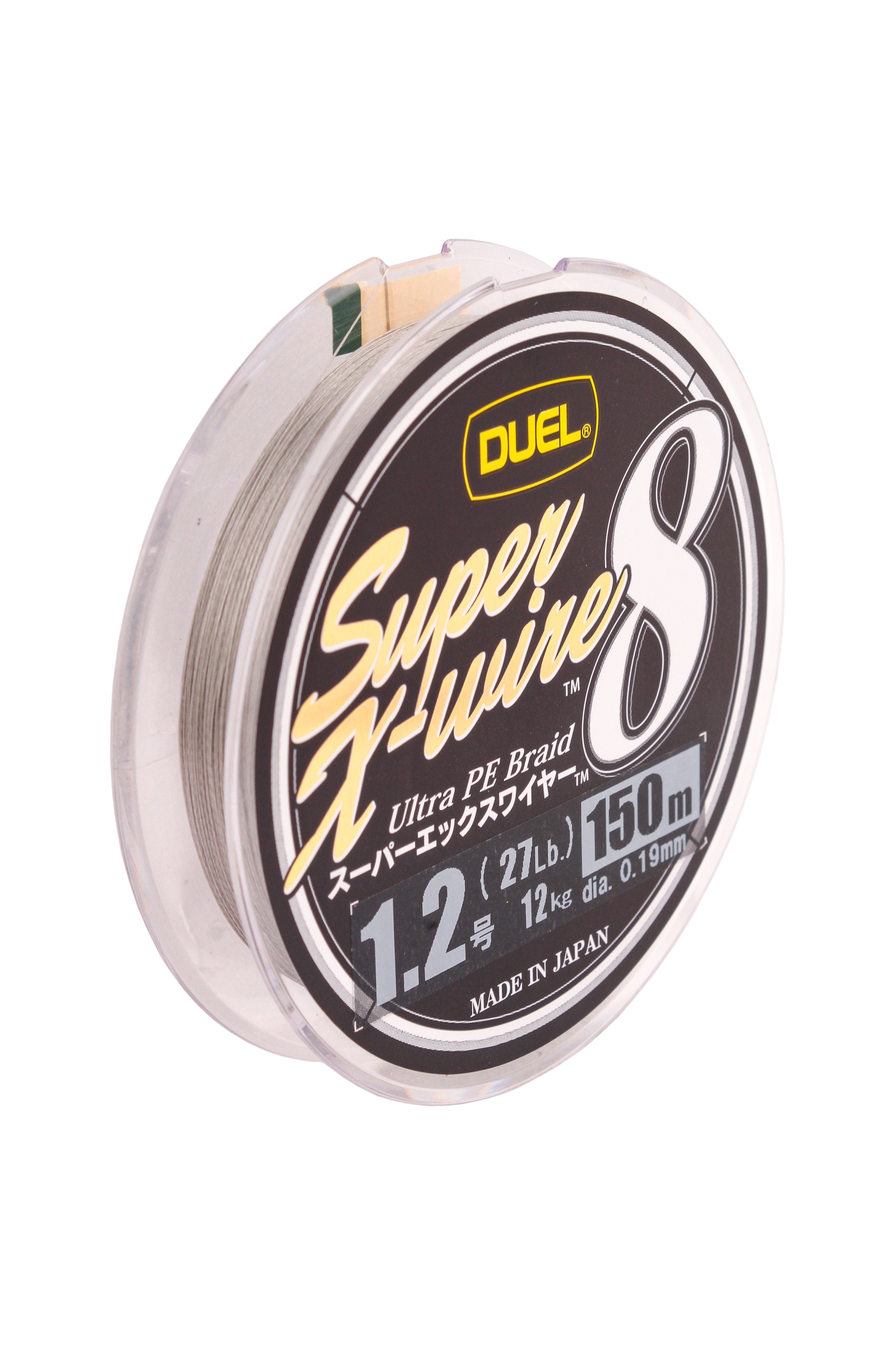 Шнур Yo-Zuri PE Super X Wire 8 Silver 150м 1.2/0.191мм 12кг - фото 1