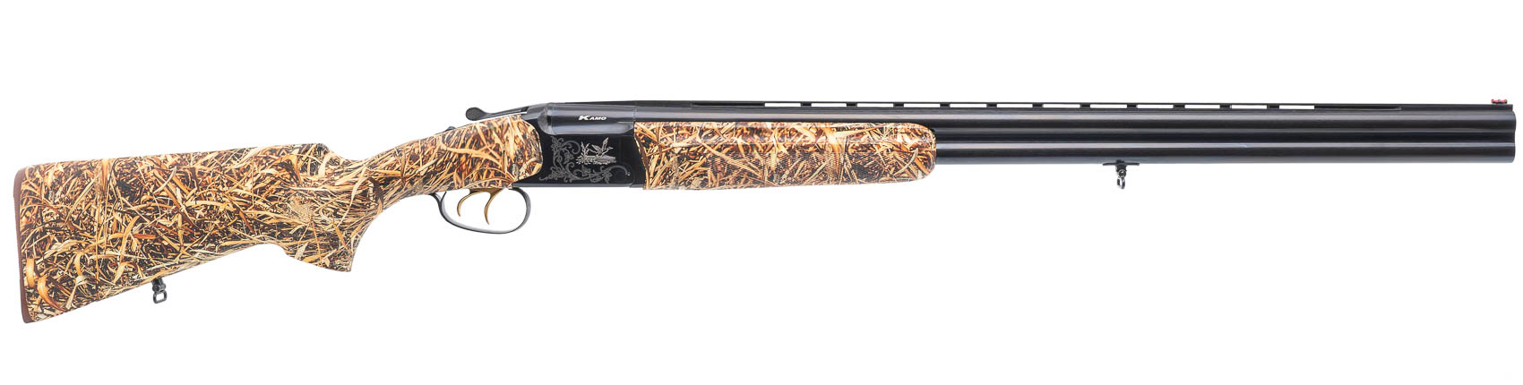 Ружье ИР Baikal МР 27ЕМ 12х76 Русич бук камуфляж Камыш желтый Soft Touch 725мм - фото 1