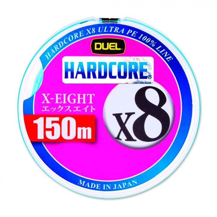 Шнур Yo-Zuri PE Hardcore X8 Duel 1.0/0.171мм 9.0кг 150м white