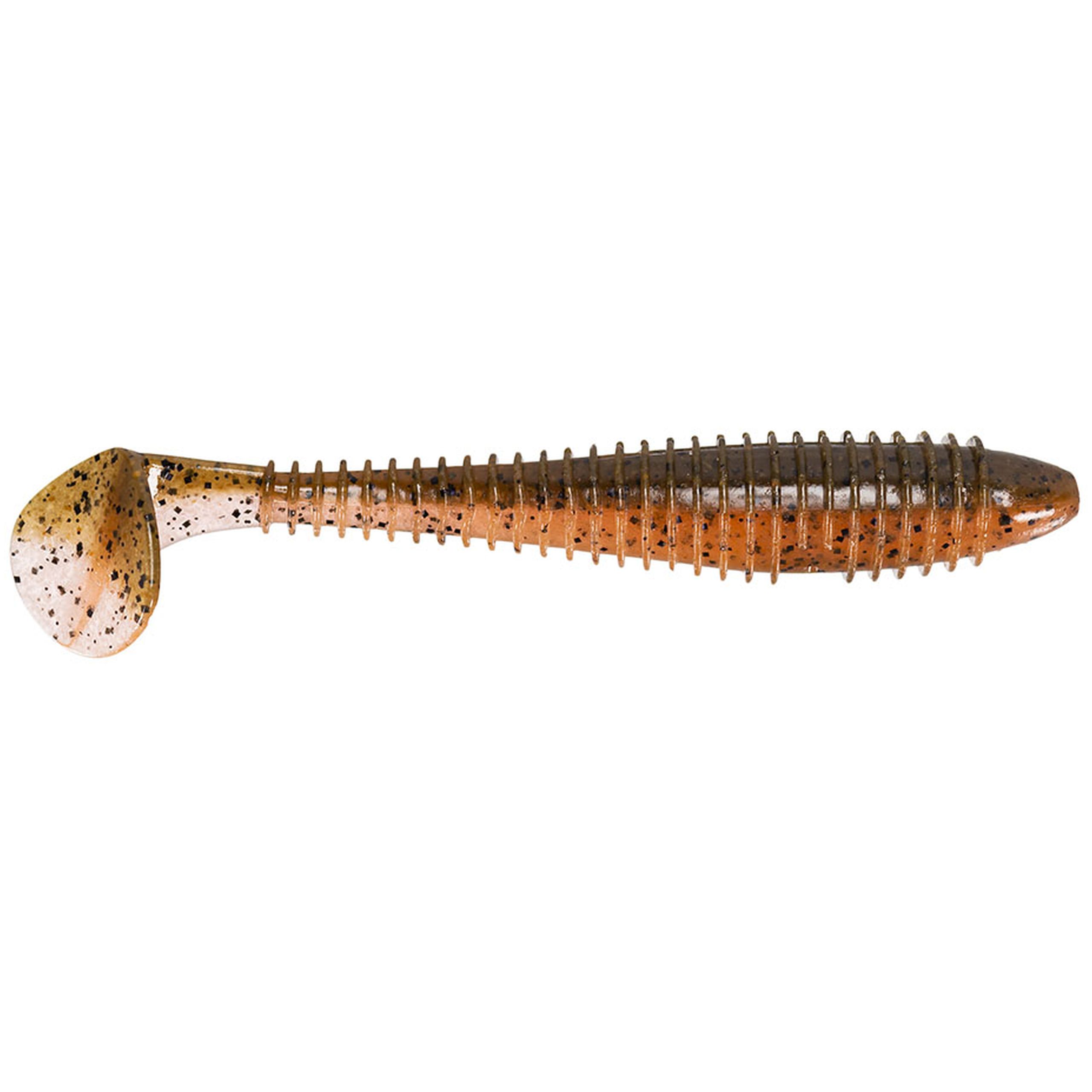МП Приманка Keitech виброхвост Swing impact fat 2,8" 438 green pumpkin fire - фото 1