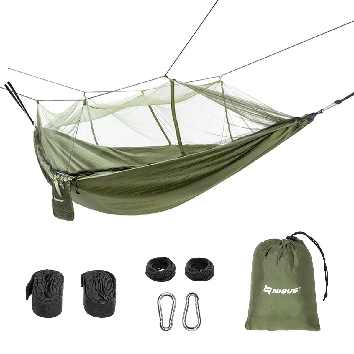 Гамак PR без планок 140х260см с москитной сеткой нейлон 210T - фото 1