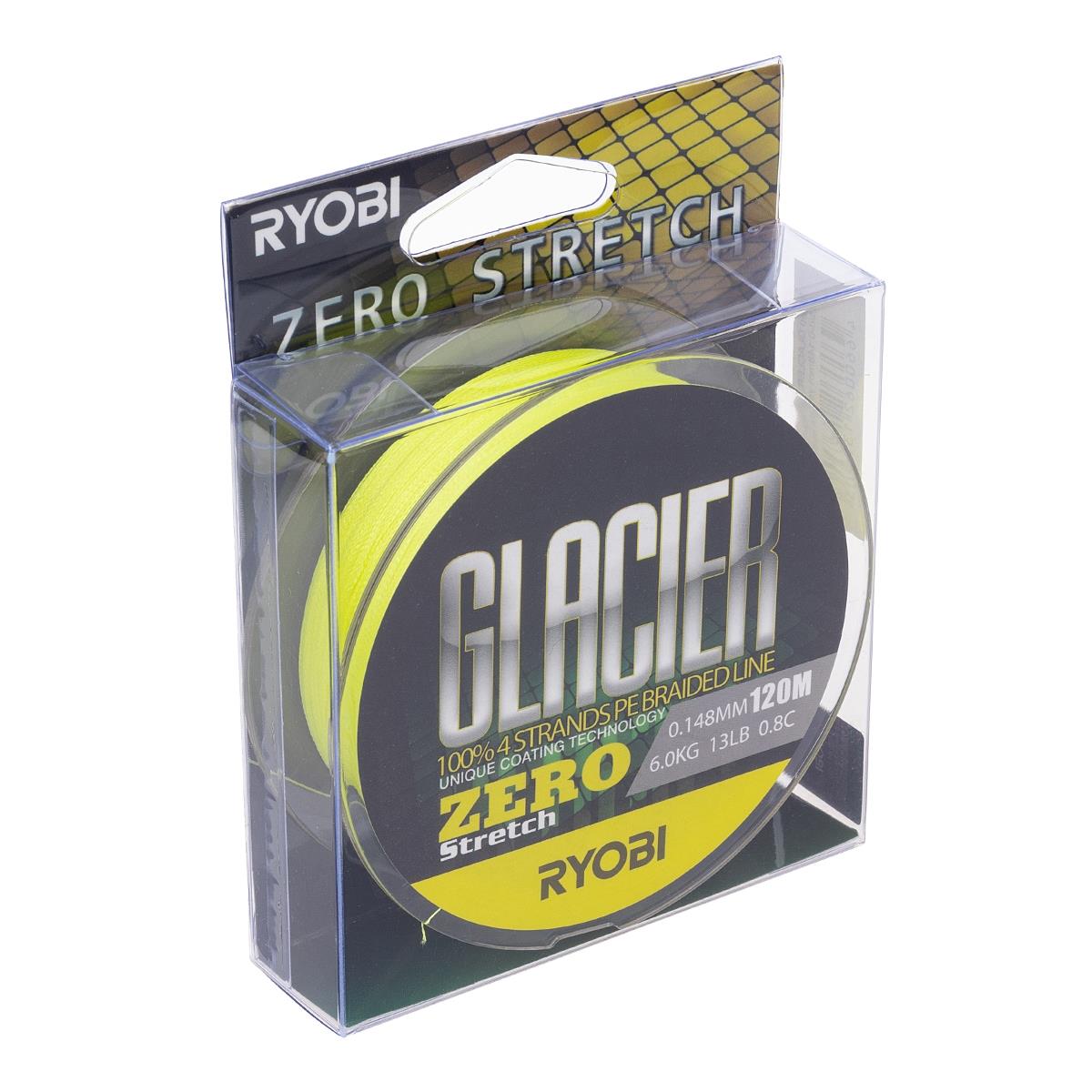 МП Шнур GLACLER ZERO-120M 0.8/d-0.148mm yellow Ryobi - фото 1