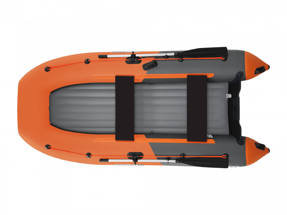 Лодка Boatsman BT340A надувная графитово-оранжевый - фото 1