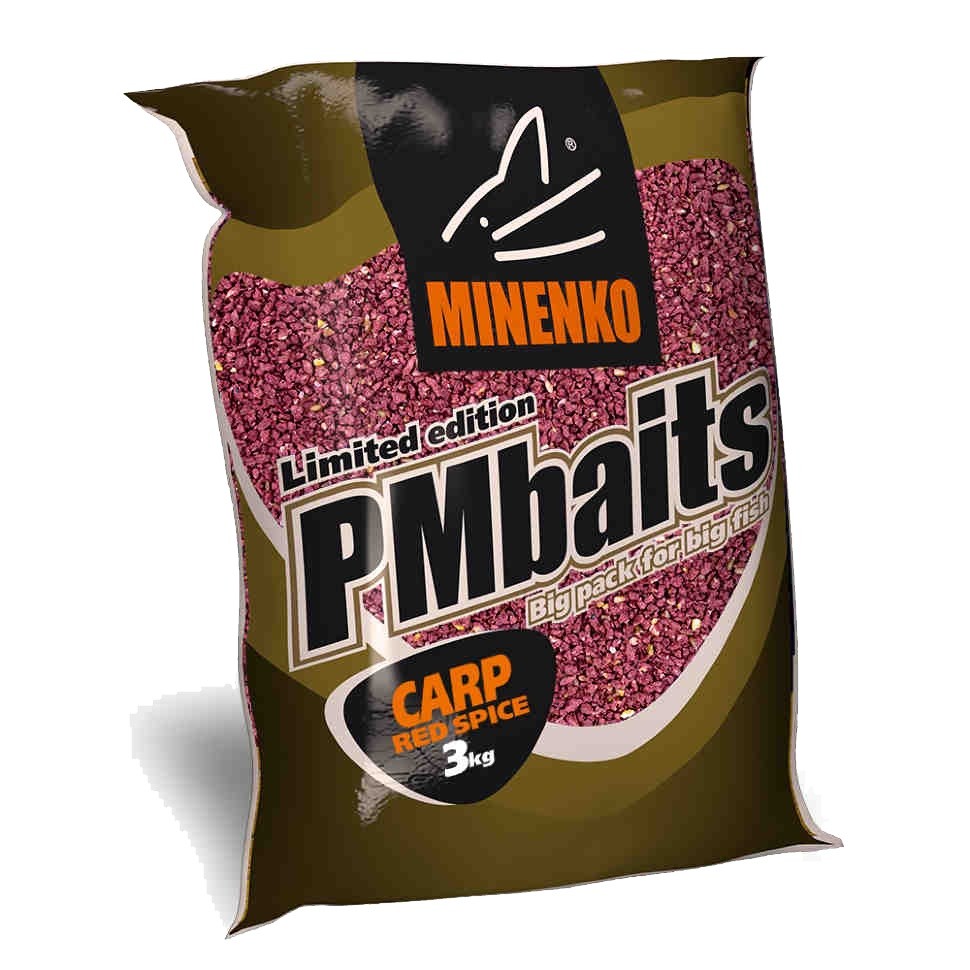 Прикормка MINENKO PMbaits carp 3кг red spice - фото 1