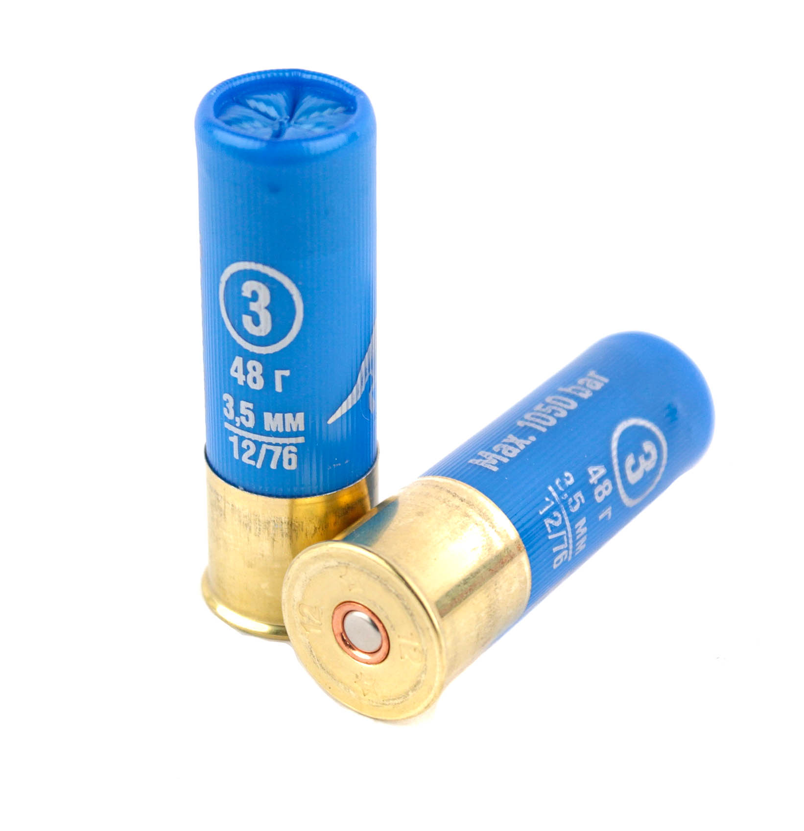 Патрон 12х76 Главпатрон Silver shot 3 48 магнум 1/10/200