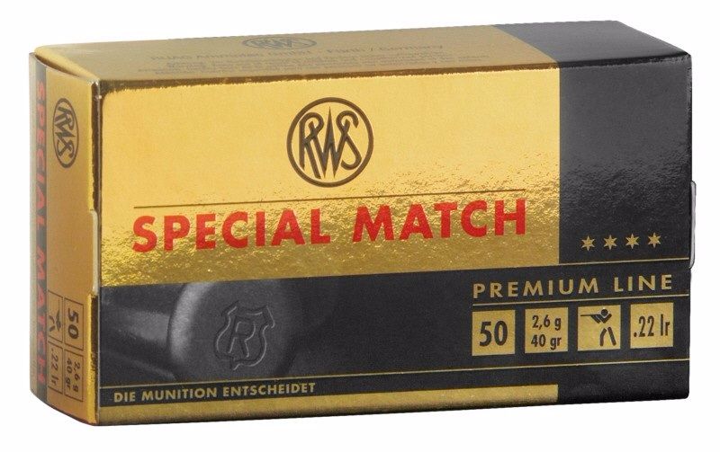 Патрон 22 LR RWS Special Match 2,6гр (50шт) - фото 1