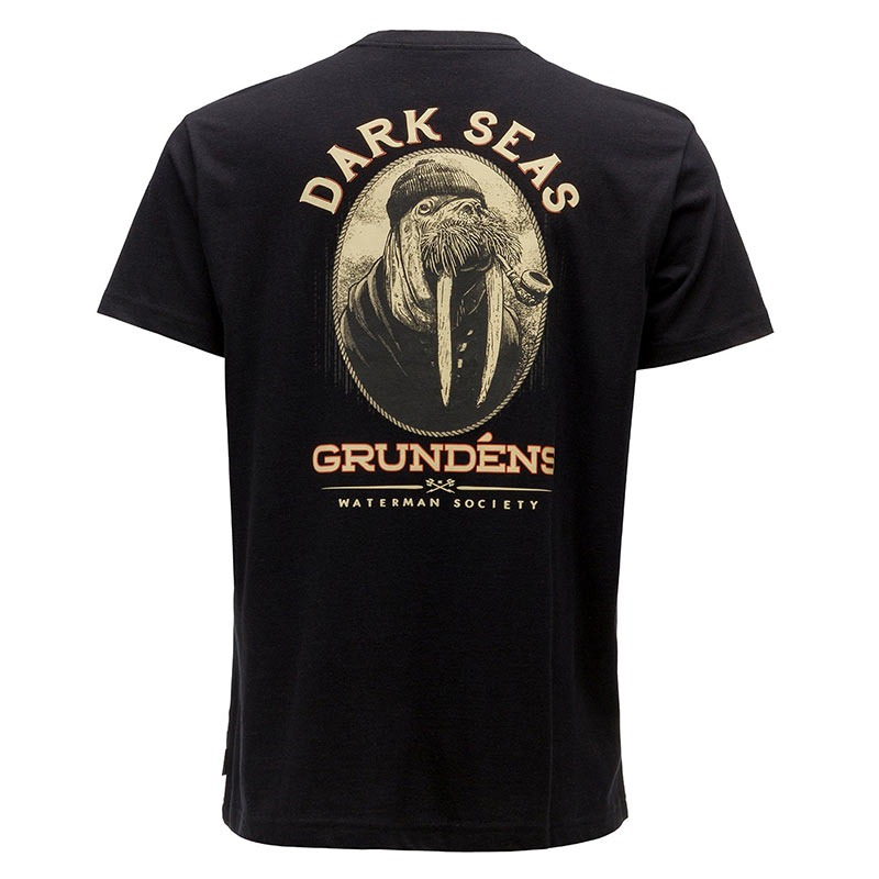 Футболка Grundens Dark Seas X Grundens Seaworthy SS T-Shirt Black - фото 1