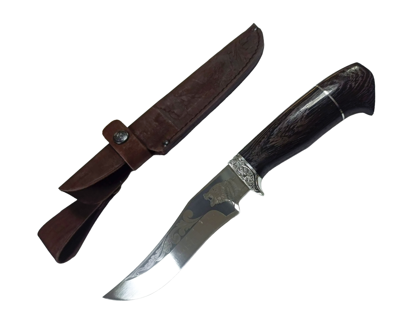 Нож Ладья Охотник-1 НТ-3 P 65х13 рисунок венге