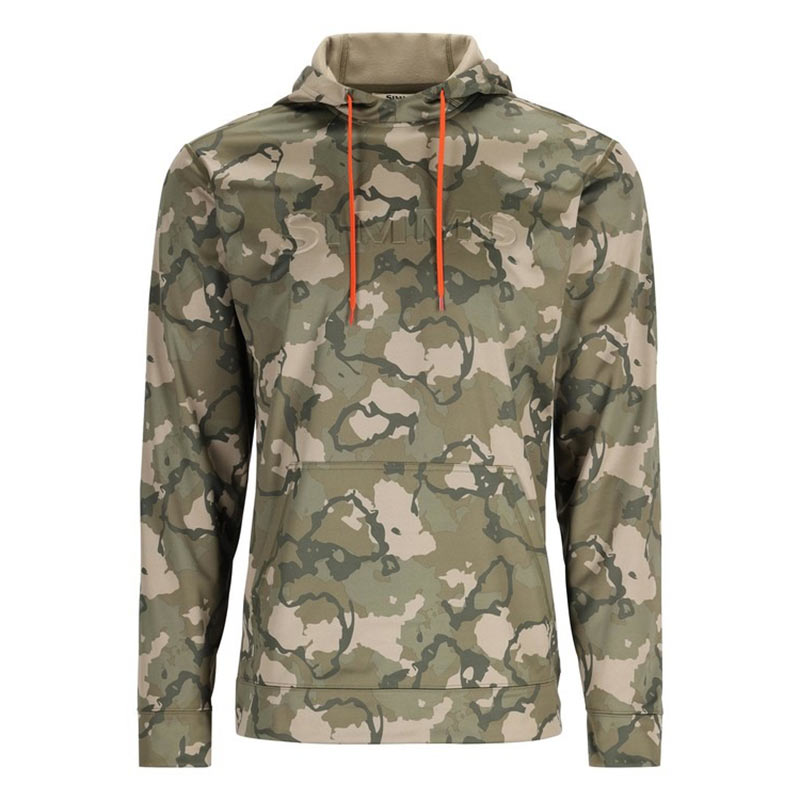 Толстовка Simms Challenger fishing hoody regiment camo olive drab  - фото 1