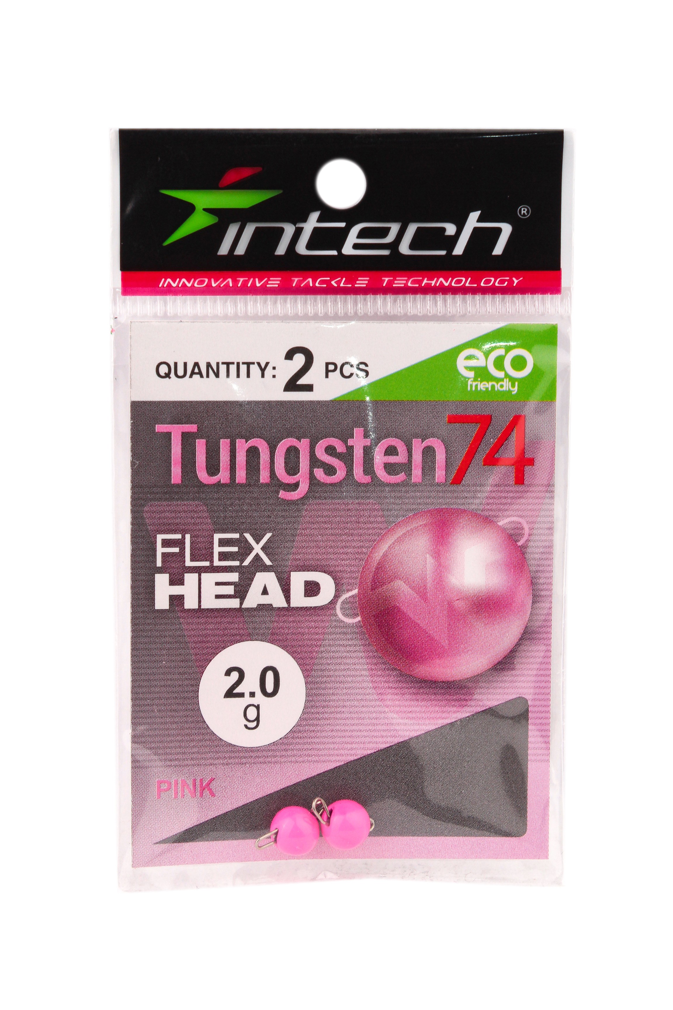 Груз Intech Tungsten 74 gloss pink 2,0гр 2шт - фото 1