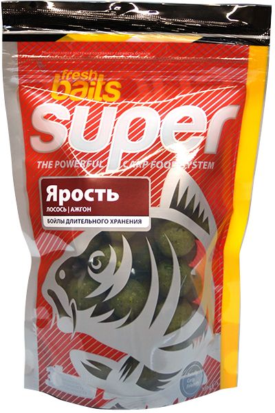 Бойлы Fresh Baits Ярость лосось ажгон 15мм 330гр - фото 1