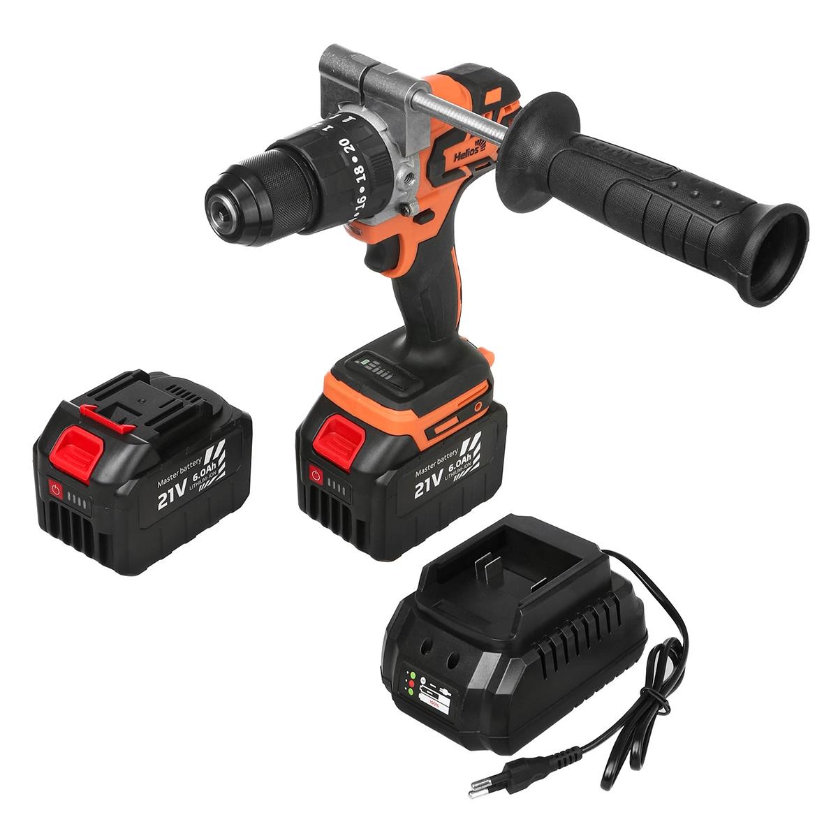 Шуруповерт-электробур Helios 21V 6A 120 Нм  - фото 1