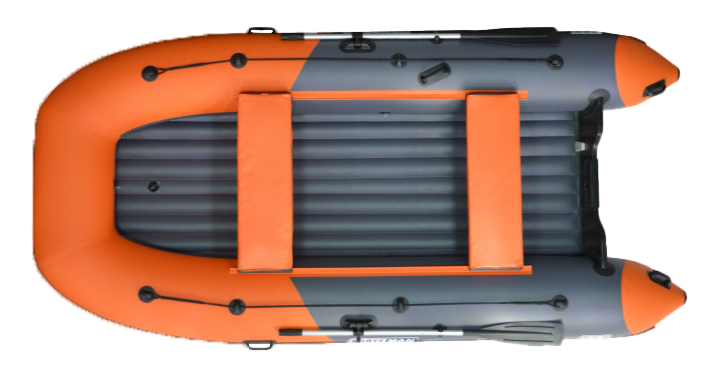 Лодка Boatsman BT380A НДНД надувная графитово-оранжевый - фото 1