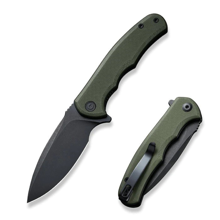 Нож Civivi Mini Praxis Flipper Knife G10 Handle (2.98" D2 Blade) green  - фото 1