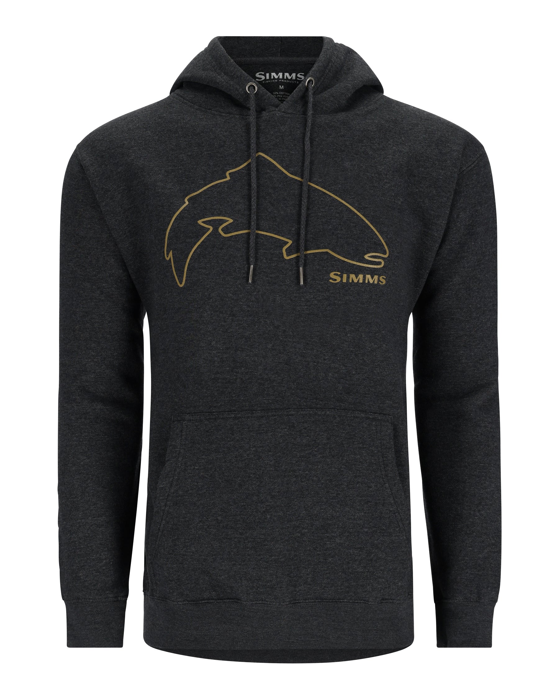 Толстовка Simms Trout Outline Charcoal Heather  - фото 1
