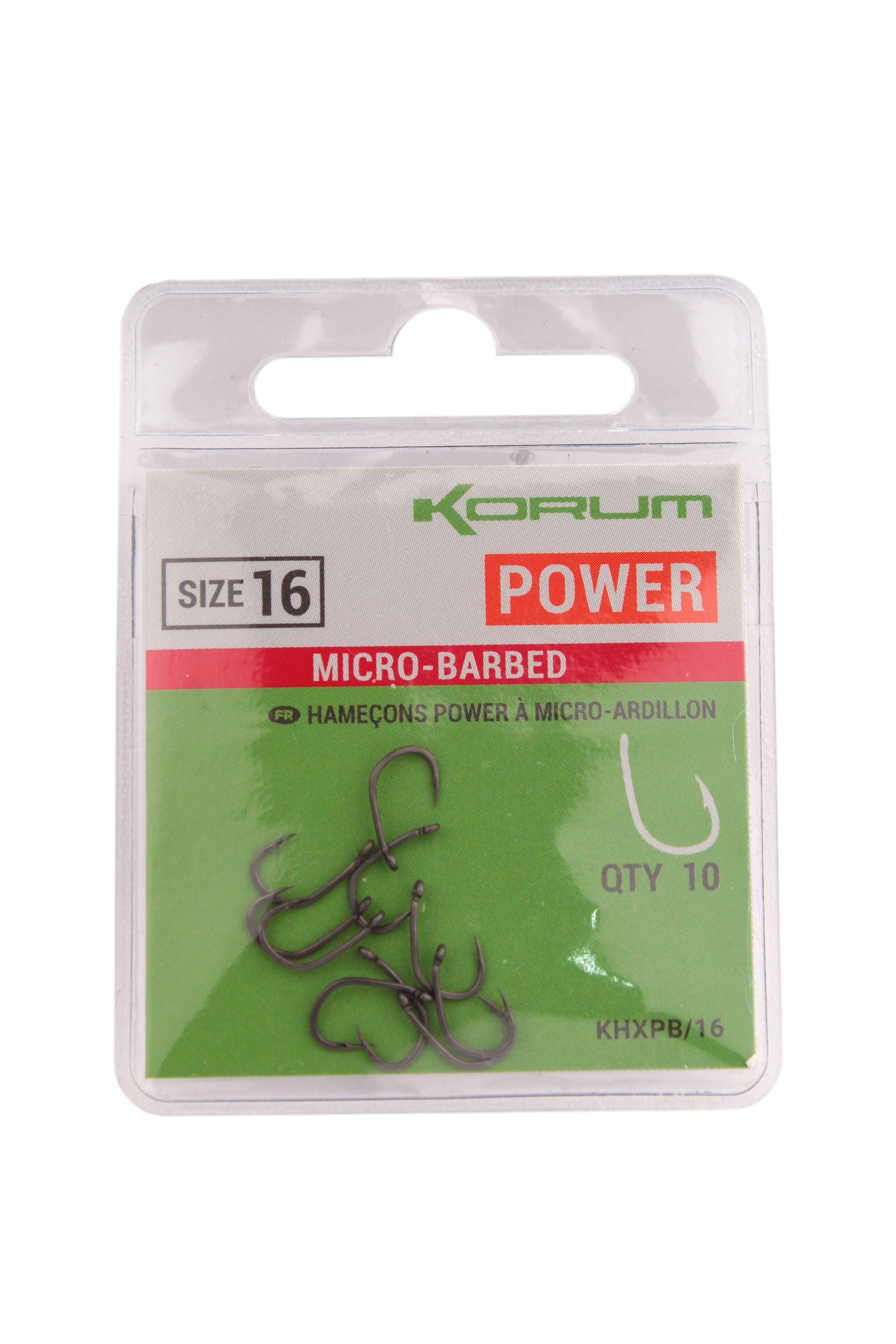 Крючки Korum Xpert Power Micro Barbed Hooks №16 - фото 1