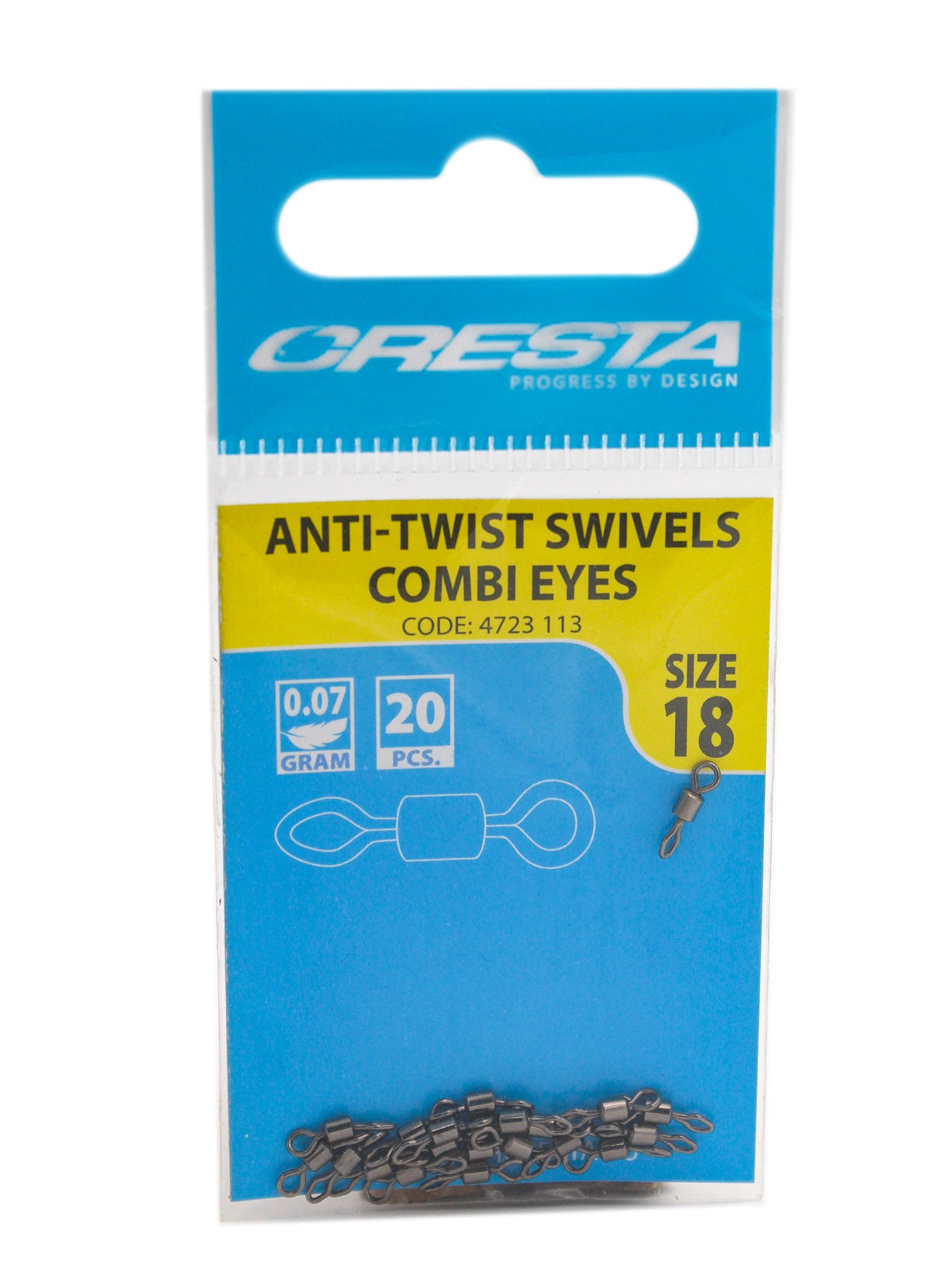 Вертлюг SPRO Anti-twist swivels combi eyes №18 - фото 1