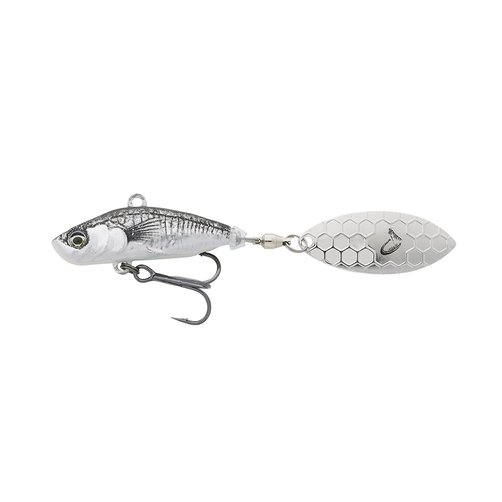 Тейл-спиннер Savage Gear 3D Sticklebait Tailspin 6.5см 9гр Black Silver - фото 1