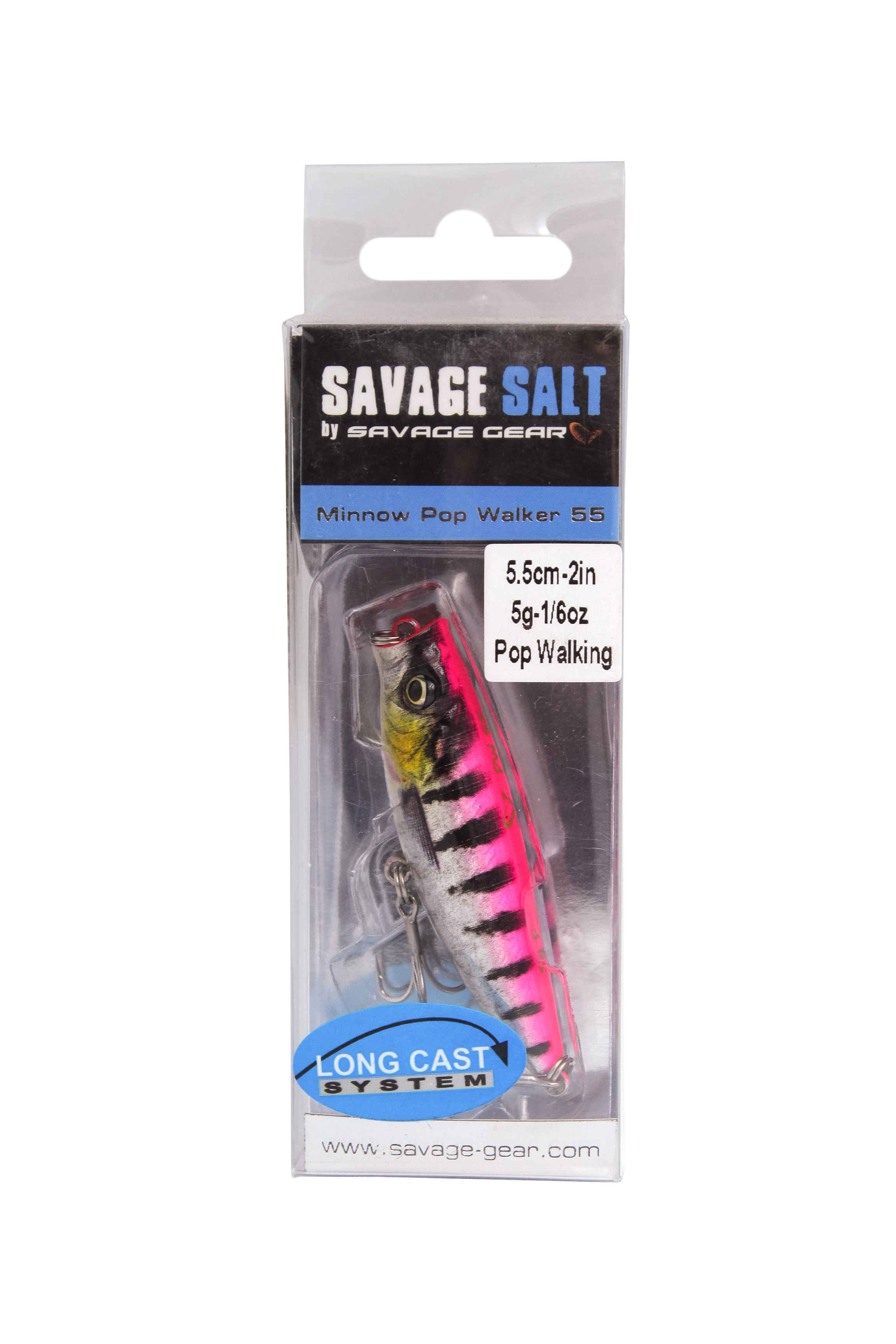 Воблер Savage Gear 3D minnow pop walker 5.5см 5гр  F pink barracuda - фото 1