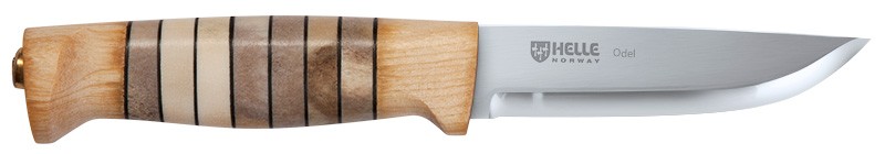 Нож Helle 15 Odel фикс. клинок 9 см рукоять кость дерево - фото 1