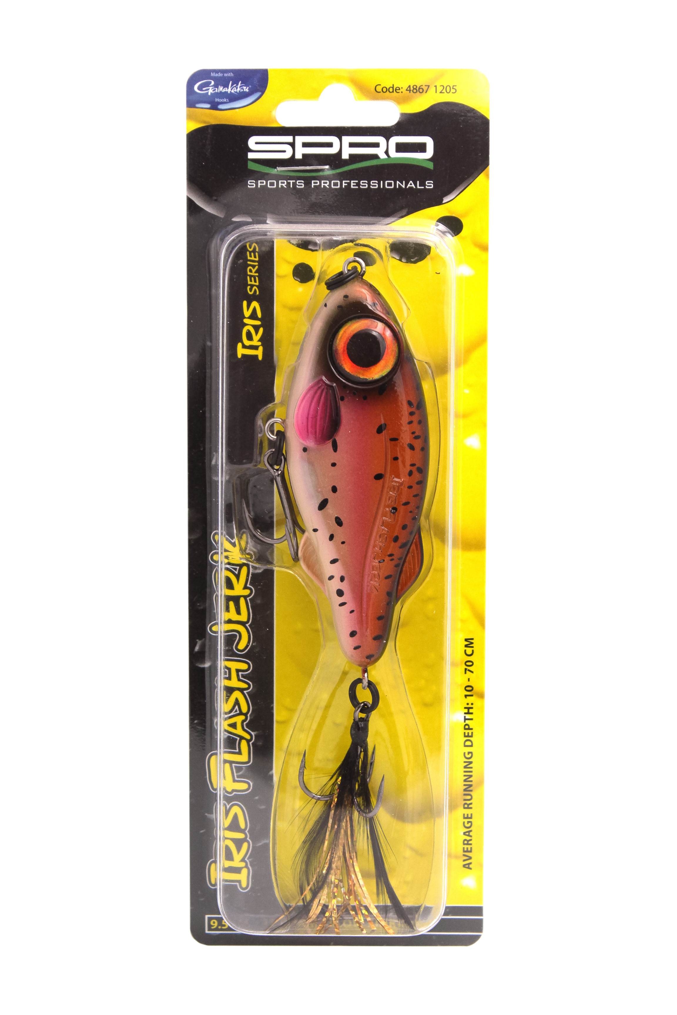 Воблер SPRO Iris flash jerk rainbow trout 9,5см 37гр - фото 1