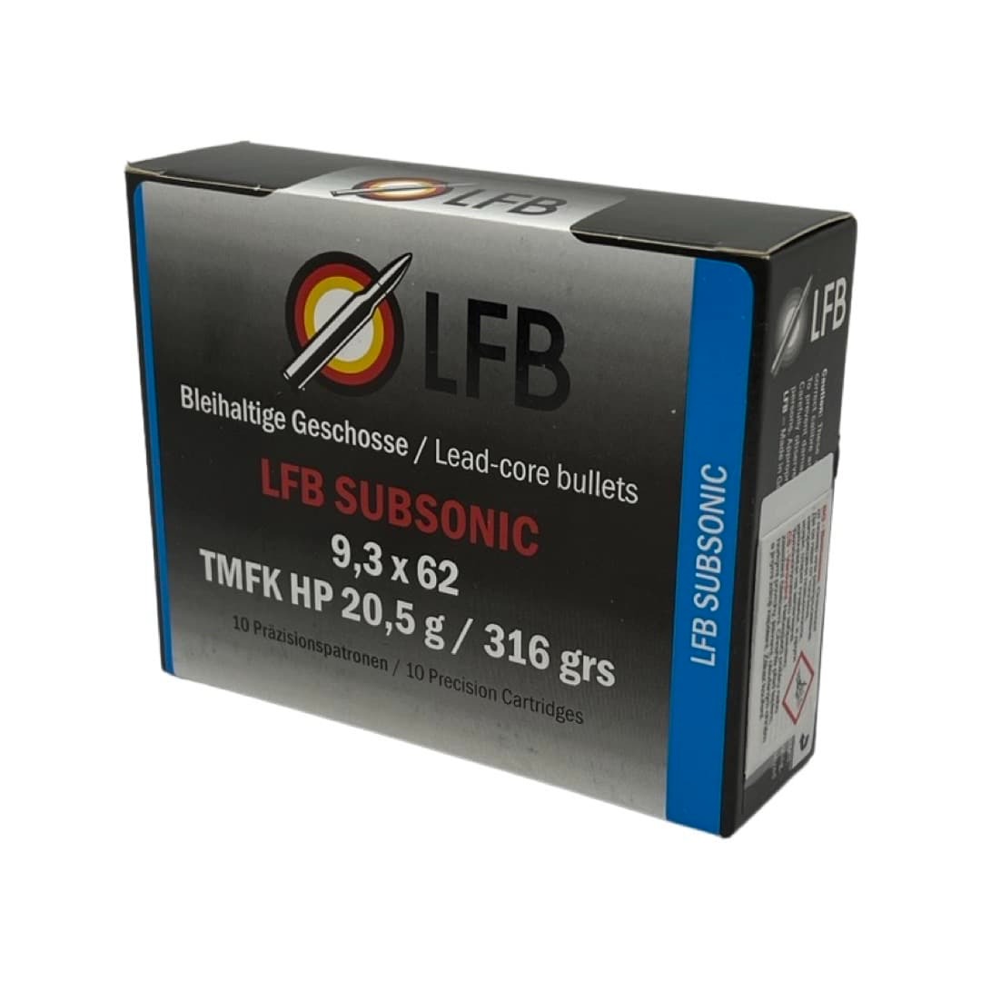 Патрон 9,3x62 LFB Subsonic TMFK HP 20,5 гр - фото 1