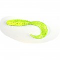 Приманка Manns твистер Hard nose curl tail grub 3" MF chartreuse 1/25 - фото 1