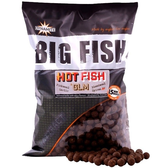 Бойлы Dynamite Baits  Hot Fish GLM 15мм 1,8кг - фото 1