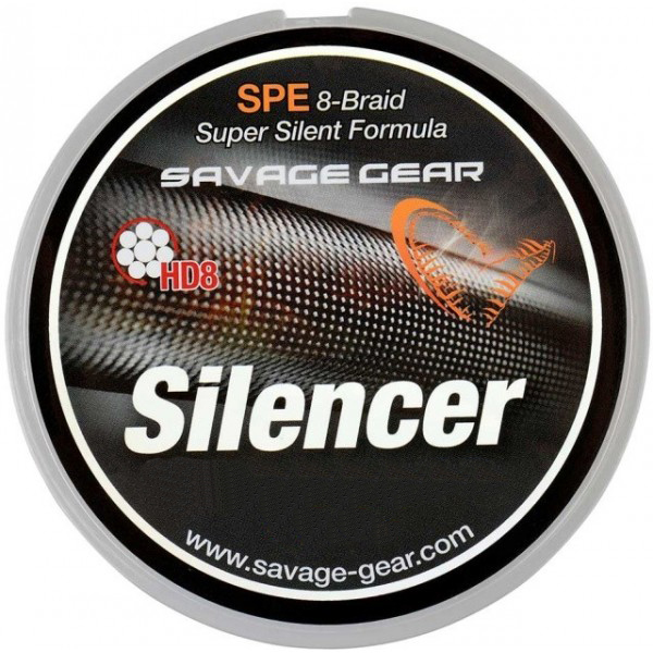 Шнур Savage Gear Hd8 Silencer Braid 120м 0,32мм 26кг 58lbs Green - фото 1