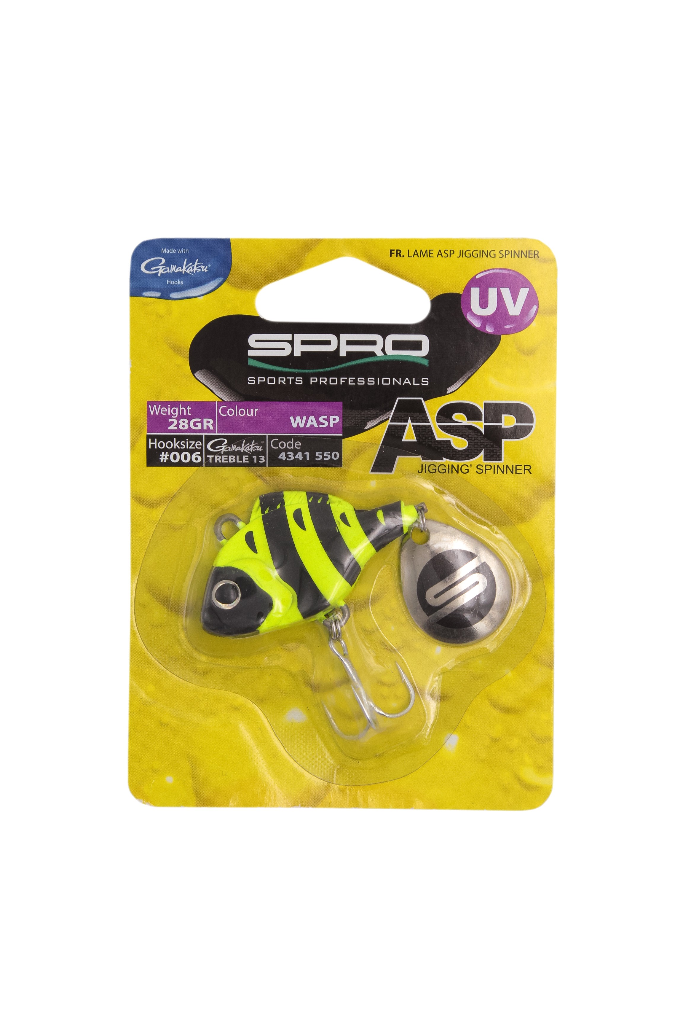 Тейл-спиннер SPRO ASP spinner UV wasp 28гр - фото 1