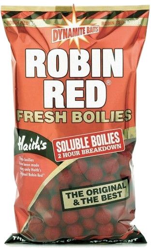 Бойлы Dynamite Baits Robin red soluble 18мм 1кг пылящие - фото 1