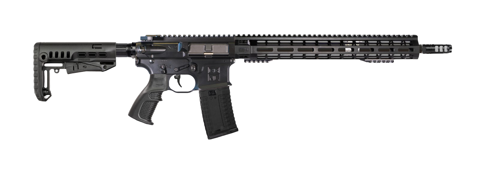 Карабин Adar 223 Rem NL15T Carbon 16 Middle 1/2-28 AR15/STANAG Tactic V3 - фото 1