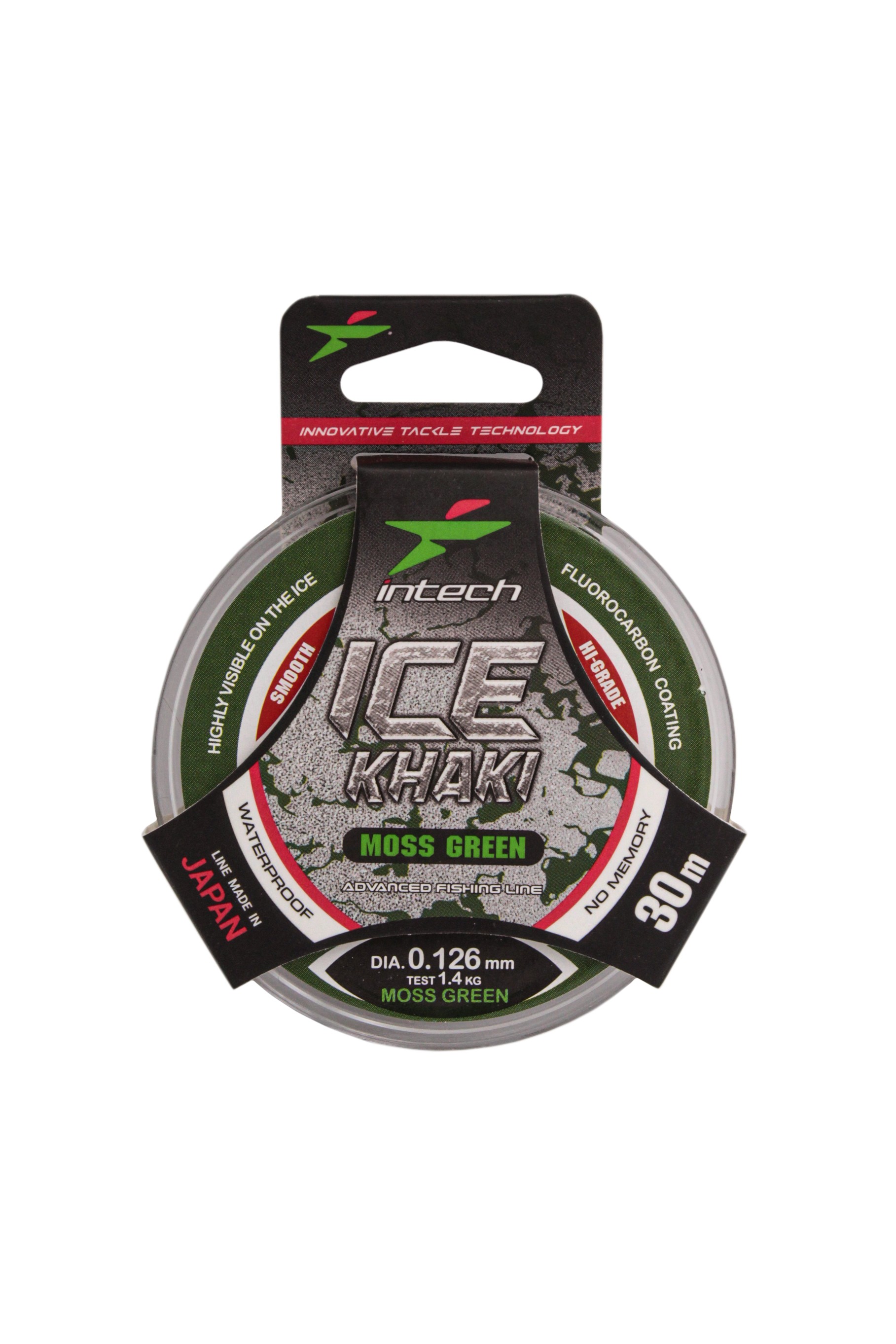 Леска Intech Ice Khaki moss green 30м 0.126мм 1.4kg - фото 1