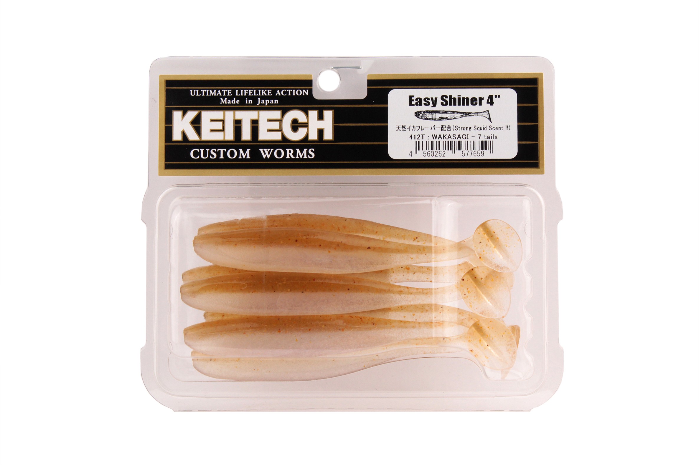 МП Приманка Keitech виброхвост Easy shiner 4" 412 wakasagi - фото 1