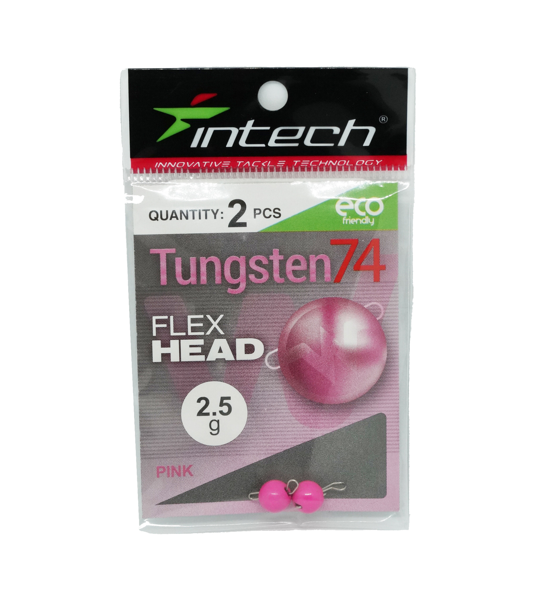 Груз Intech Tungsten 74 gloss pink 2,5гр 2шт - фото 1