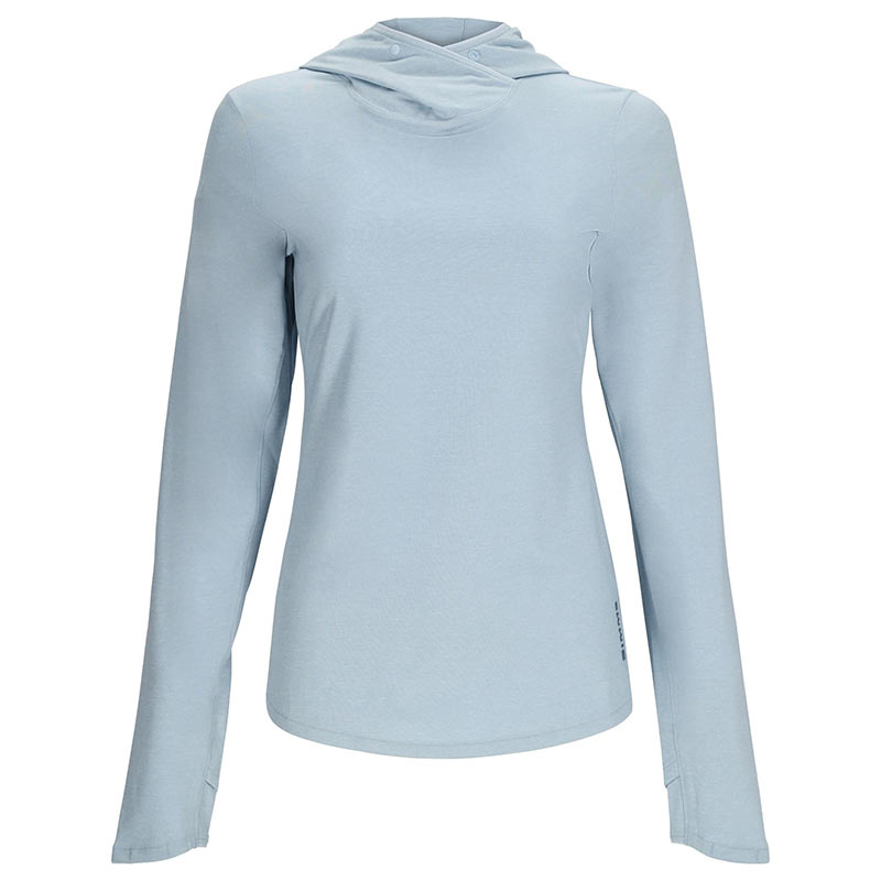 Термофутболка Simms Women's SolarFlex Hoody Steel Blue Heather  - фото 1