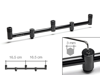 Перекладина снэг-бар Nautilus Blacktron 3 rod Snagbar 35см NSB-335 на 3 уд Com - фото 1