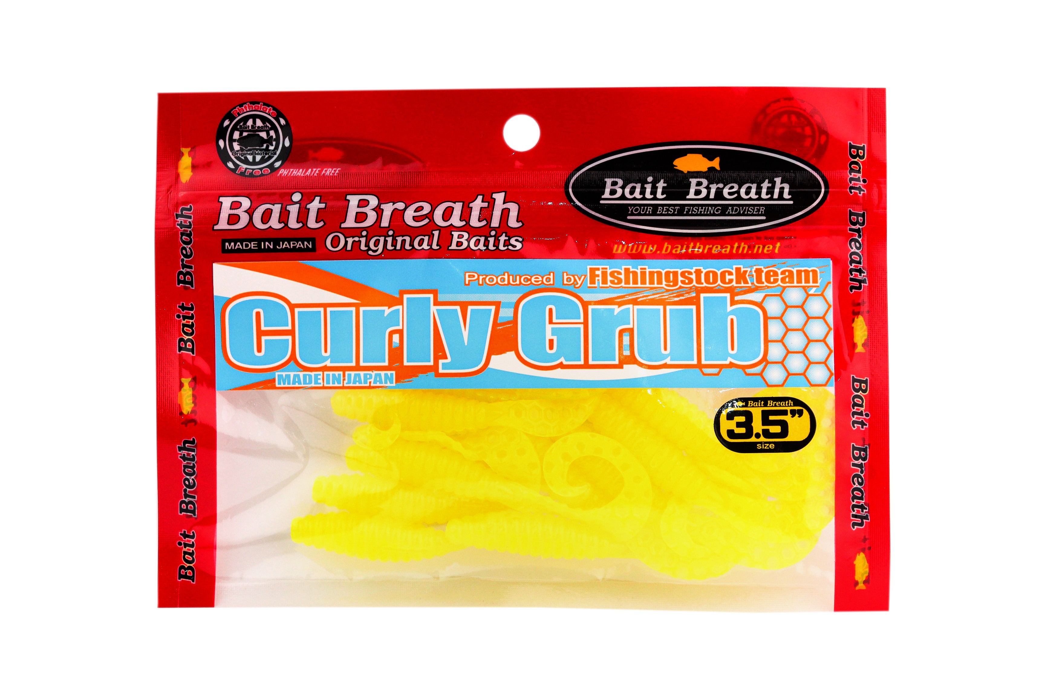 Приманка Bait Breath Curly Grub 3,5" Ur21 уп.10шт - фото 1