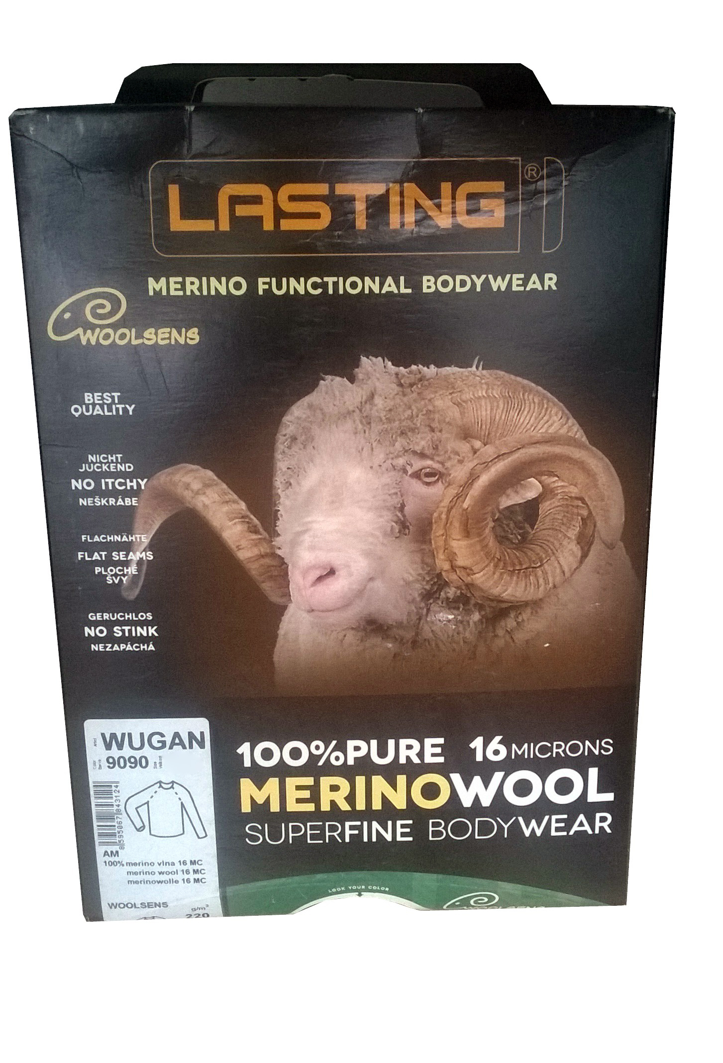 Термобелье Lasting Wugan 220 wool 9090 верх 